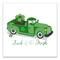 Plaid Green Truck Luck Canvas 24" x 24" Canvas Wall Art